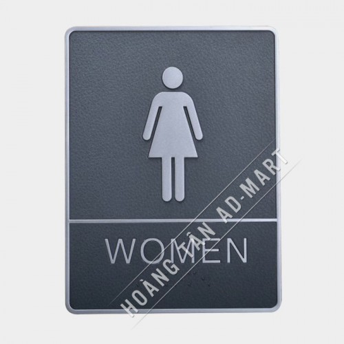 bảng chỉ dẫn toilet nữ