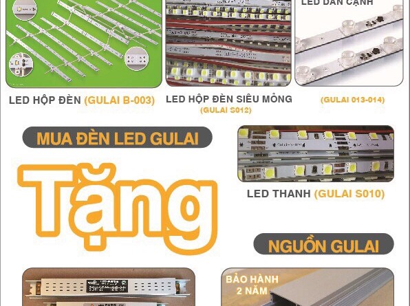 khuyến mãi mua led gulai tặng nguồn gulai