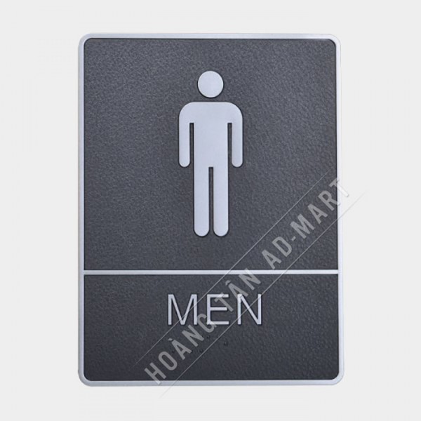 bảng chỉ dẫn toilet nam