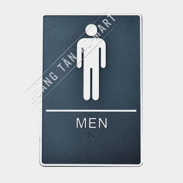 bảng chỉ dẫn toilet nam nhiều màu