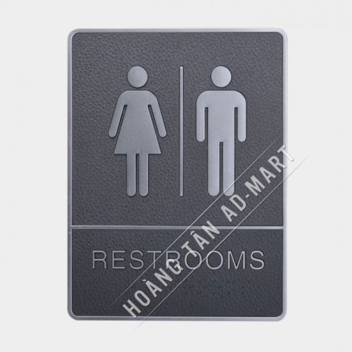 bảng chỉ dẫn toilet nam nữ